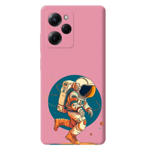 Xiaomi Poco X5 Pro Run Space Pink Colored Silicone TPU Θήκη