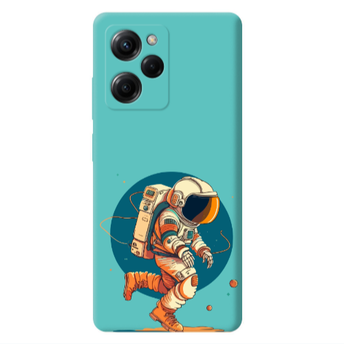 Xiaomi Poco X5 Pro Run Space Turquoise Colored Silicone TPU Θήκη