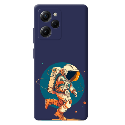 Xiaomi Poco X5 Pro Run Space Dark blue Colored Silicone TPU Θήκη