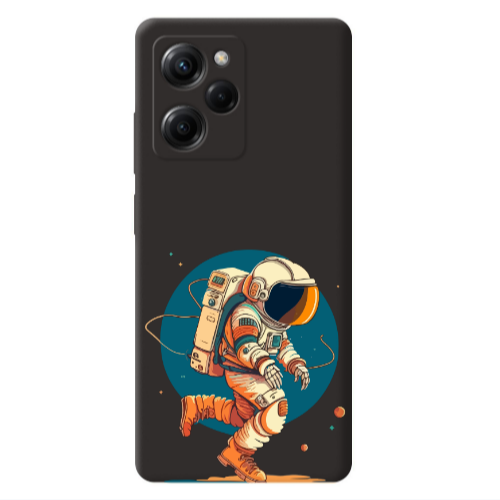 Xiaomi Poco X5 Pro Run Space Black Colored Silicone TPU Θήκη