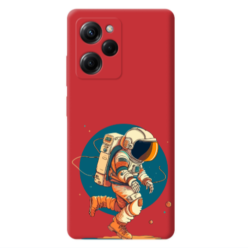 Xiaomi Poco X5 Pro Run Space Red Colored Silicone TPU Θήκη