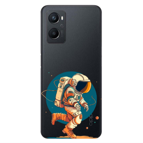 Oppo A 96 Run Space Transparent Silicone TPU Θήκη