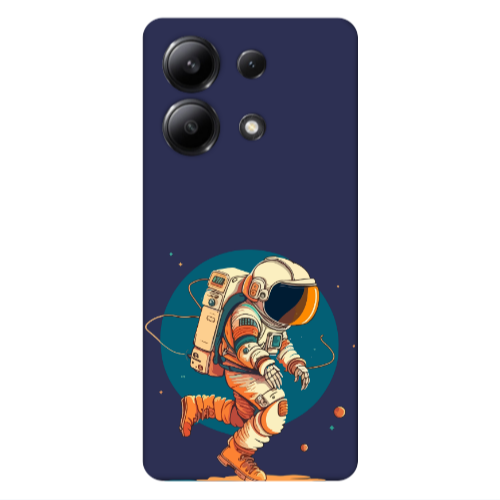 Xiaomi Redmi Note 13 4G Run Space Dark blue Colored Silicone TPU Θήκη