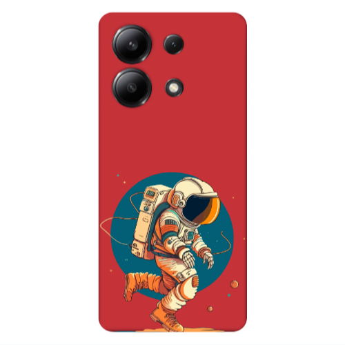 Xiaomi Redmi Note 13 4G Run Space Red Colored Silicone TPU Θήκη