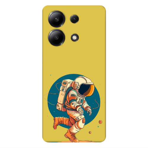 Xiaomi Redmi Note 13 4G Run Space Yellow Colored Silicone TPU Θήκη