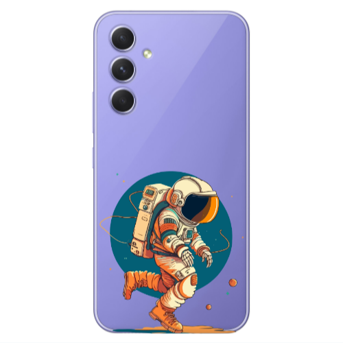 Samsung A55 Run Space Transparent Silicone TPU Θήκη