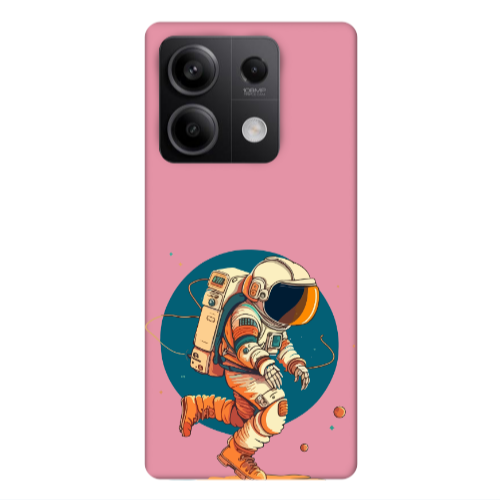 Xiaomi Redmi Note 13Pro 5G Run Space Pink Colored Silicone TPU Θήκη