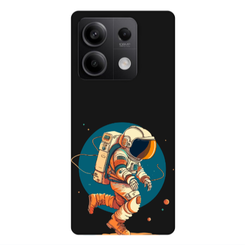 Xiaomi Redmi Note 13Pro 5G Run Space Black Colored Silicone TPU Θήκη