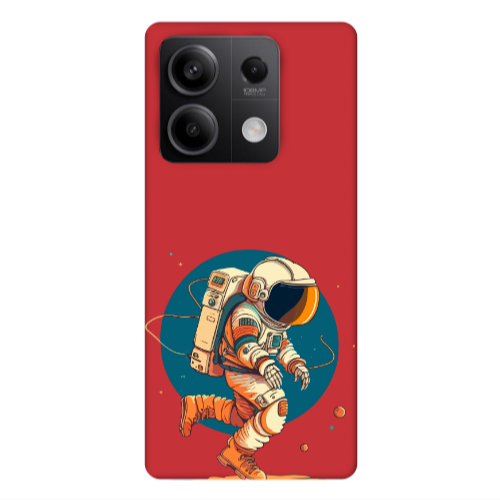 Xiaomi Redmi Note 13Pro 5G Run Space Red Colored Silicone TPU Θήκη