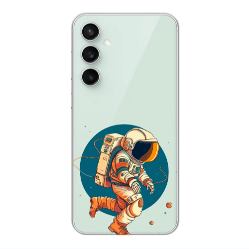 Samsung S24 FE Run Space Transparent Silicone TPU Θήκη