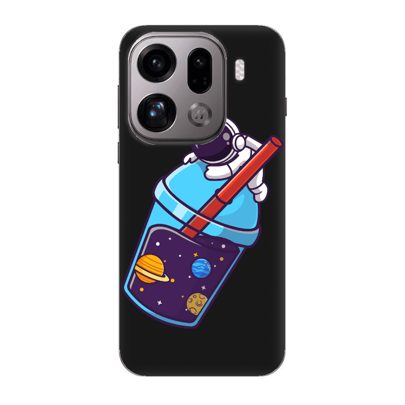 Oppo Find X9 Pro Longing in space Black Colored Silicone TPU Θήκη