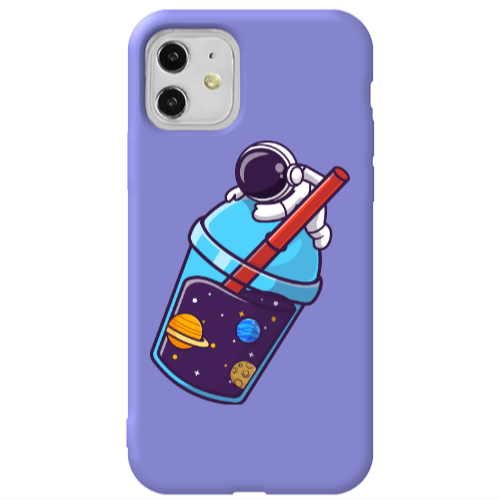 Apple iPhone 11  Longing in space Purple Colored Silicone TPU Θήκη