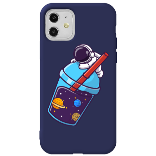 Apple iPhone 11  Longing in space Dark blue Colored Silicone TPU Θήκη