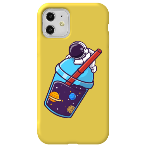 Apple iPhone 11  Longing in space Yellow Colored Silicone TPU Θήκη