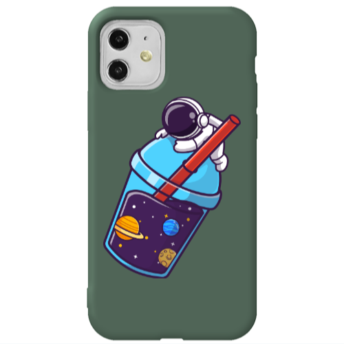 Apple iPhone 11  Longing in space Dark Green Colored Silicone TPU Θήκη