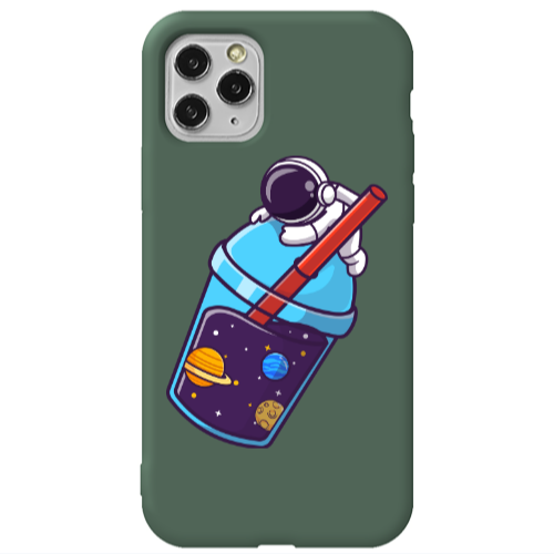 Apple iPhone 11 Pro Longing in space Dark Green Colored Silicone TPU Θήκη