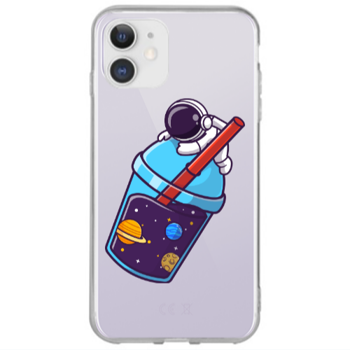 Apple iPhone 12 Longing in space Transparent Silicone TPU Θήκη