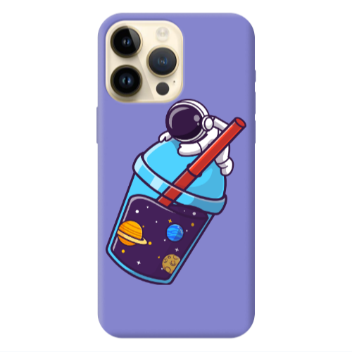 Apple iPhone 13 Pro Max Longing in space Purple Colored Silicone TPU Θήκη