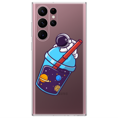 Samsung S22 Ultra Longing in space Transparent Silicone TPU Θήκη
