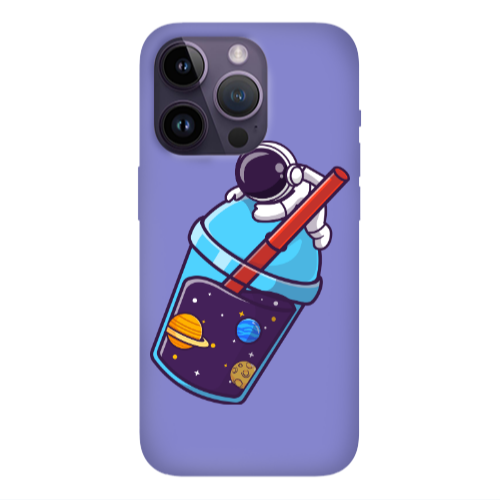 Apple iPhone 14 Pro  Longing in space Purple Colored Silicone TPU Θήκη