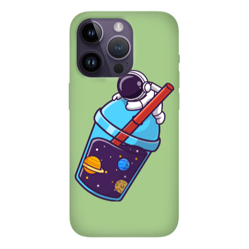 Apple iPhone 14 Pro Max Longing in space Light Green Colored Silicone TPU Θήκη