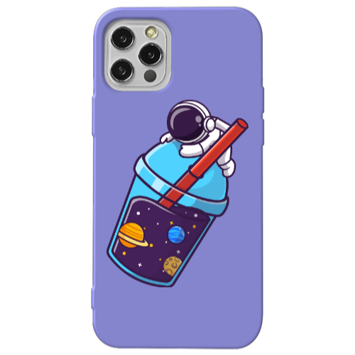 Apple iPhone 13 Pro Longing in space Purple Colored Silicone TPU Θήκη