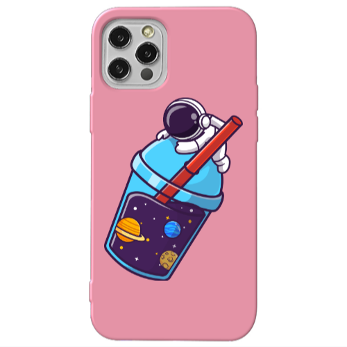 Apple iPhone 13 Pro Longing in space Pink Colored Silicone TPU Θήκη