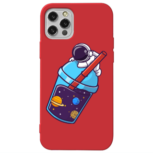 Apple iPhone 13 Pro Longing in space Red Colored Silicone TPU Θήκη