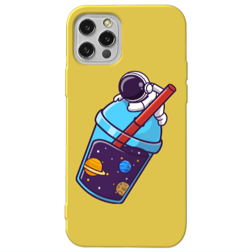 Apple iPhone 13 Pro Longing in space Yellow Colored Silicone TPU Θήκη