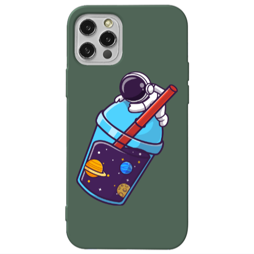 Apple iPhone 13 Pro Longing in space Dark Green Colored Silicone TPU Θήκη