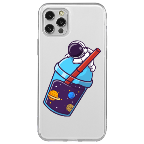 Apple iPhone 12 Pro Longing in space Transparent Silicone TPU Θήκη