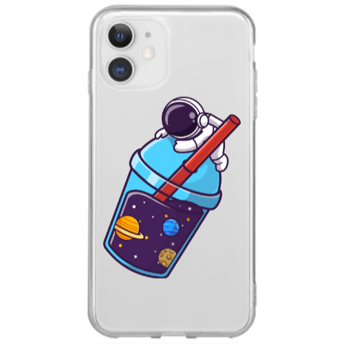 Apple iPhone 12 Mini Longing in space Transparent Silicone TPU Θήκη