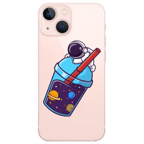 Apple iPhone 13 Mini Longing in space Transparent Silicone TPU Θήκη