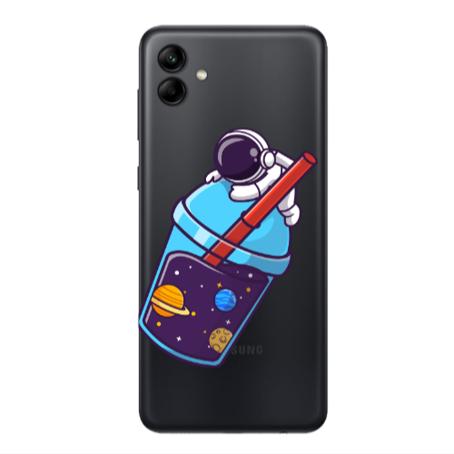 Samsung A04 Longing in space Transparent Silicone TPU Θήκη