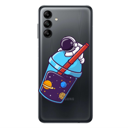 Samsung A04S Longing in space Transparent Silicone TPU Θήκη