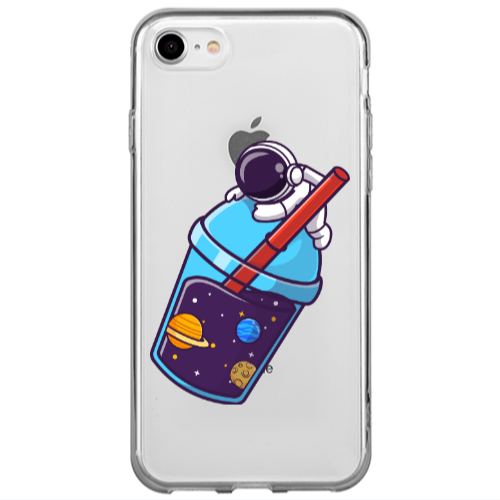 Apple iPhone SE 2020 Longing in space Transparent Silicone TPU Θήκη