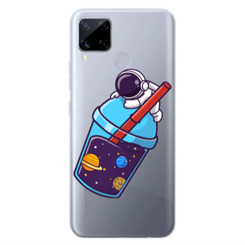 Realme C25S Longing in space Transparent Silicone TPU Θήκη