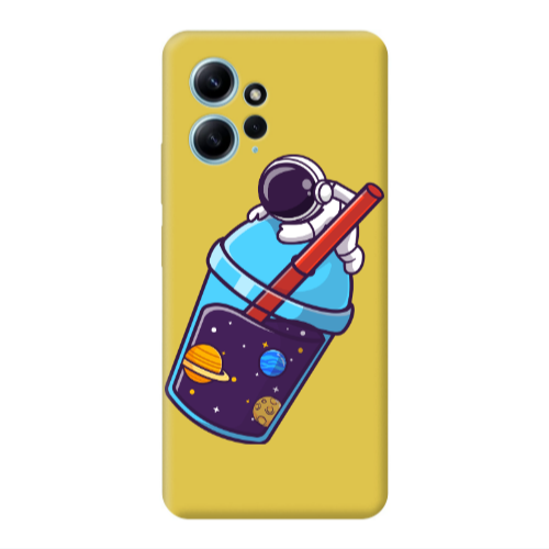 Xiaomi Redmi Note 12 4G Longing in space Yellow Colored Silicone TPU Θήκη
