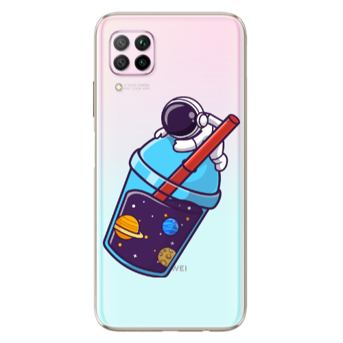 Huawei P40 Lite Longing in space Transparent Silicone TPU Θήκη