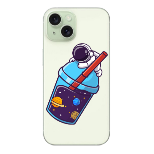 Apple iPhone 15 Longing in space Transparent Silicone TPU Θήκη