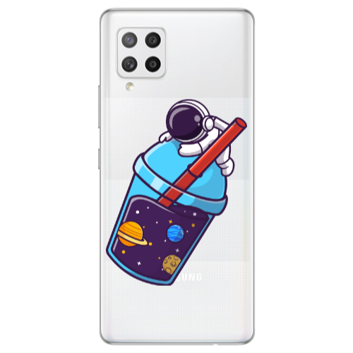 Samsung A42 5G Longing in space Transparent Silicone TPU Θήκη