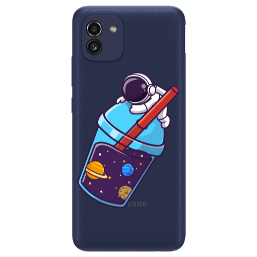 Samsung A03 Longing in space Transparent Silicone TPU Θήκη