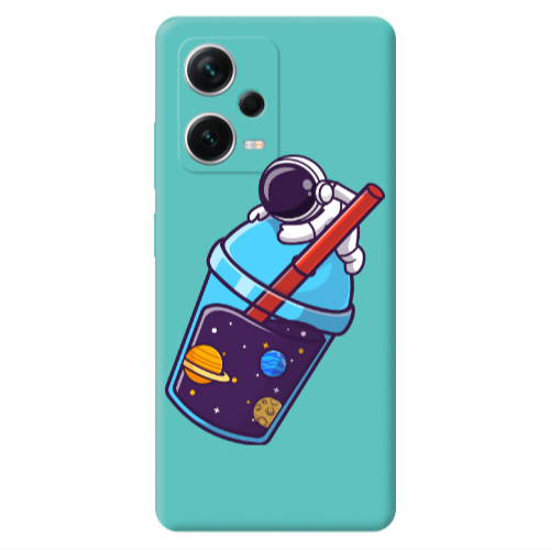 Xiaomi Poco X5 Longing in space Turquoise Colored Silicone TPU Θήκη
