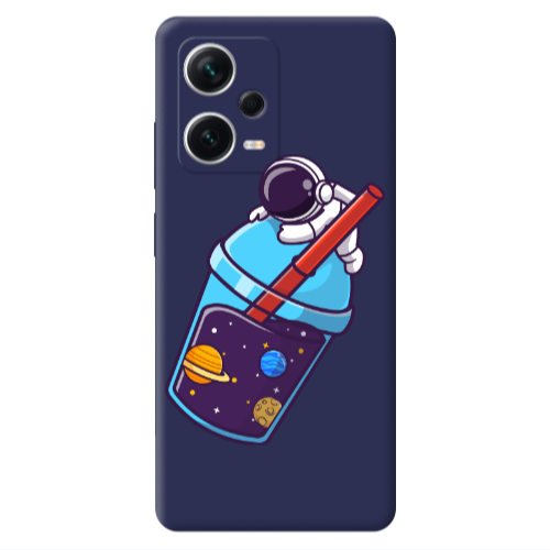 Xiaomi Poco X5 Longing in space Dark blue Colored Silicone TPU Θήκη