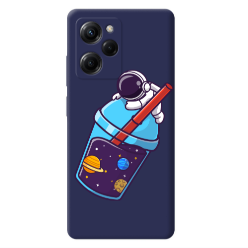 Xiaomi Poco X5 Pro Longing in space Dark blue Colored Silicone TPU Θήκη