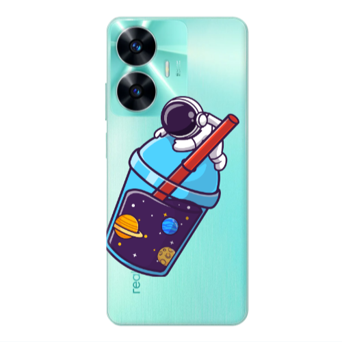 Realme C55 Longing in space Transparent Silicone TPU Θήκη