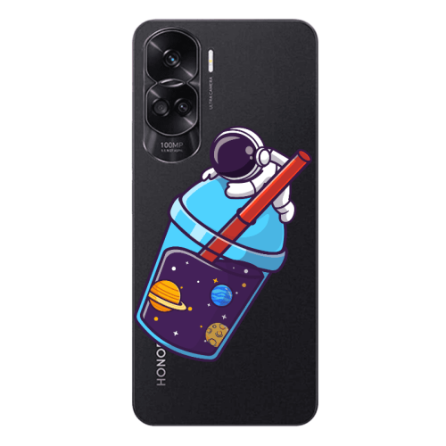 Honor 90 Lite 5G Longing in space Transparent Silicone TPU Θήκη