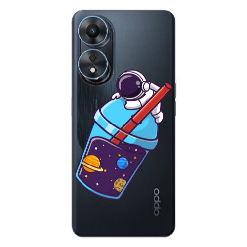 Oppo A 98 Longing in space Transparent Silicone TPU Θήκη