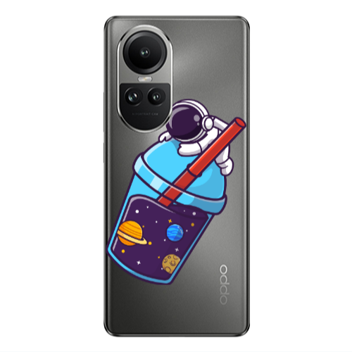 Oppo Reno10 5G Longing in space Transparent Silicone TPU Θήκη