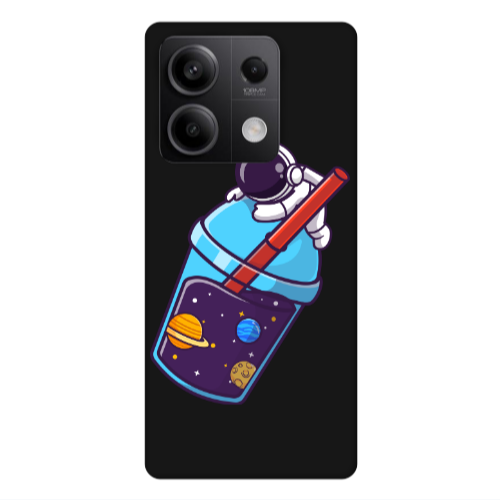 Xiaomi Redmi Note 13 5G Longing in space Black Colored Silicone TPU Θήκη